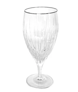 Miller Rogaska SOHO PLATIN kristallklar vertikal geschliffen 16 Unzen Wein Wasser Glas - Bild 1 von 6