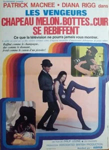 THE AVENGERS - MACNEE / RIGG - LEGS / HAT - TV SERIES - RARE ORIGINAL POSTER - Picture 1 of 1