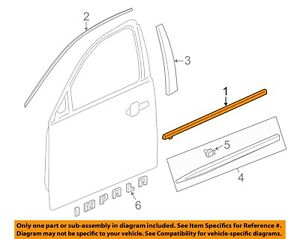 Chevrolet GM OEM-Door Window Sweep-Belt Molding Weatherstrip Left 84325699