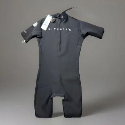 RIP CURL Men's 2mm AGGROLITE BZ S/S Wetsuit - BLK - XL - NWT - Image 1 of 4