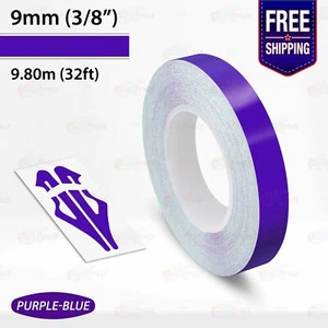 PURPLE-BLUE 3/8" PIN STRIPE Car Model Motorcycle Decal TAPE Vinyl Sticker 9mm - Bild 1 von 12