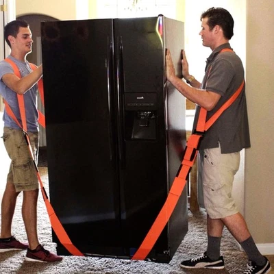 Tragegurte Umzug 2 Personen Transportgurt Hebegurt Möbel orange 13ft - Bild 1 von 4