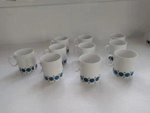 *10 Pc Thomas Rosenthal Medallion Porcelain Espresso 3” Cups Germany - Picture 1 of 9