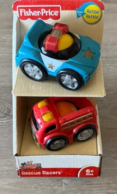 Fisher Price Lil' Zoomer спасательные гоночные автомобили на роликах полицейская пожарная машина пожарная машина - Изображение 1 из 4