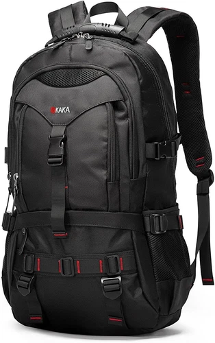 Mochila de viagem KAKA Fight Approved com 17,6 polegadas laptop Lackpack preta  - Imagem 1 de 4