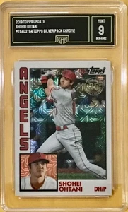 2019 TOPPS UPDATE - SILVER PACK CHROME #T84U2 - SHOHEI OHTANI - GMA 9 - MINT - Foto 1 di 1