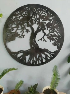Albero della vita metallo arte da parete decorazione da parete albero in meta... - Foto 1 di 4