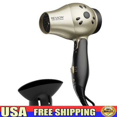 Secador de pelo compacto iónico doble voltaje control de frizz de viaje 2 ajustes de calor nuevo Foto 1 de 4