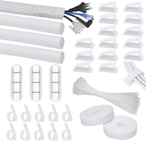 Kit de Gestión de Cables, SOULWIT 134 Piezas Ideal para uso de oficina o hogar - Imagen 1 de 12