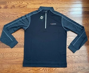 Nuevo FootJoy 1/4 Cremallera Rendimiento Golf Pullover Camisa Perth Para Hombres Capa Media - Imagen 1 de 7