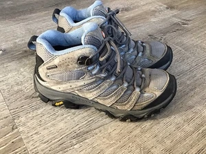 Merrell Women's Moab 3 Mid Waterproof Hiking Boot Granite Size 6.5 Wide J500162W - Picture 1 of 12