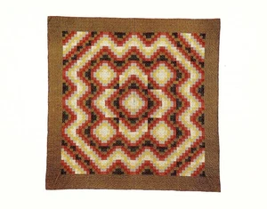 Postkarte Quilts von Lancaster County PA, zusammengesetzter Quilt, um 1920 Amish Volkskunst NrMNT - Bild 1 von 1