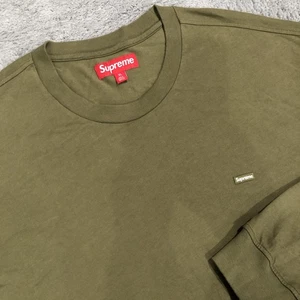 FW23 Supreme Small Box Logo Long Sleeve Men’s XL Olive Green Tee Pullover Skater - Picture 1 of 12