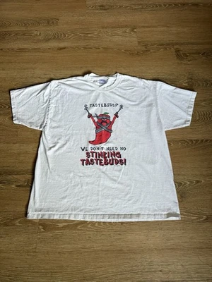 Camiseta gráfica vintage 2001 para hombre Red Hot Tee’s Taste Buds talla XL 2000s Foto 1 de 4