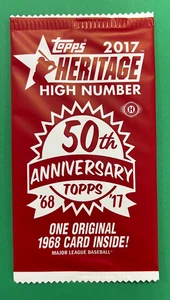 2017 TOPPS HERITAGE HIGH 1968 ORIGINAL 50TH BOX LOADER UNOPENED & SEALED - Picture 1 of 2
