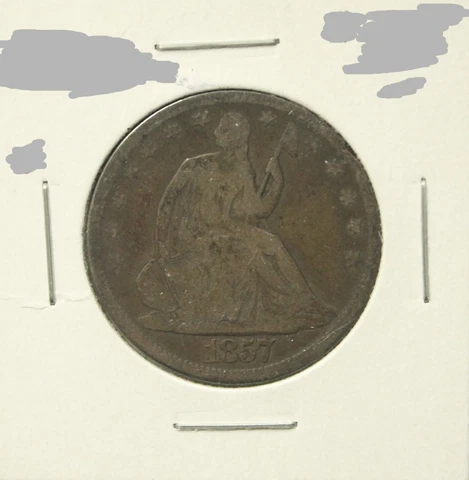 1857-O SEATED LIBERTY SILVER HALF DOLLAR 50C (50435) Cover