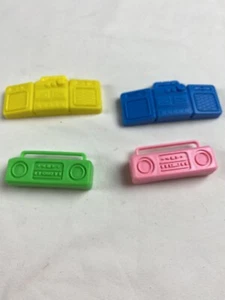 4 VINTAGE BARBIE BOOMBOX RADIOS 1990s - Picture 1 of 3