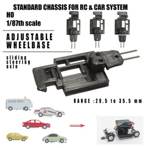 1/87 AUTO LANG STANDARD UMBAU CHASSIS für " Faller " CAR SYSTEM MOTION RC HO - Bild 1 von 15