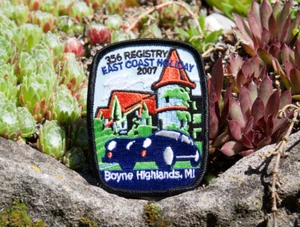 VINTAGE AUTOMOBILE CLUB PATCH / BADGE # PORSCHE 356 REGISTRY BOYNE HIGHLANDS '07 - Picture 1 of 2