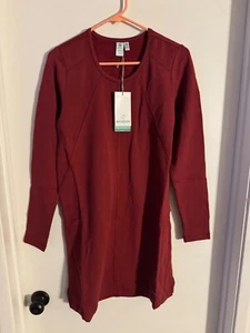Women NWT "Adventura" pomegranate, long sleeve,pullover shift dress.Size Sm - Picture 1 of 2
