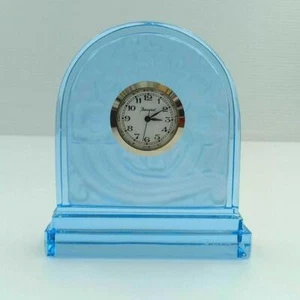 Reloj de mesa pequeño Baccarat cuarzo cristal azul - Imagen 1 de 24