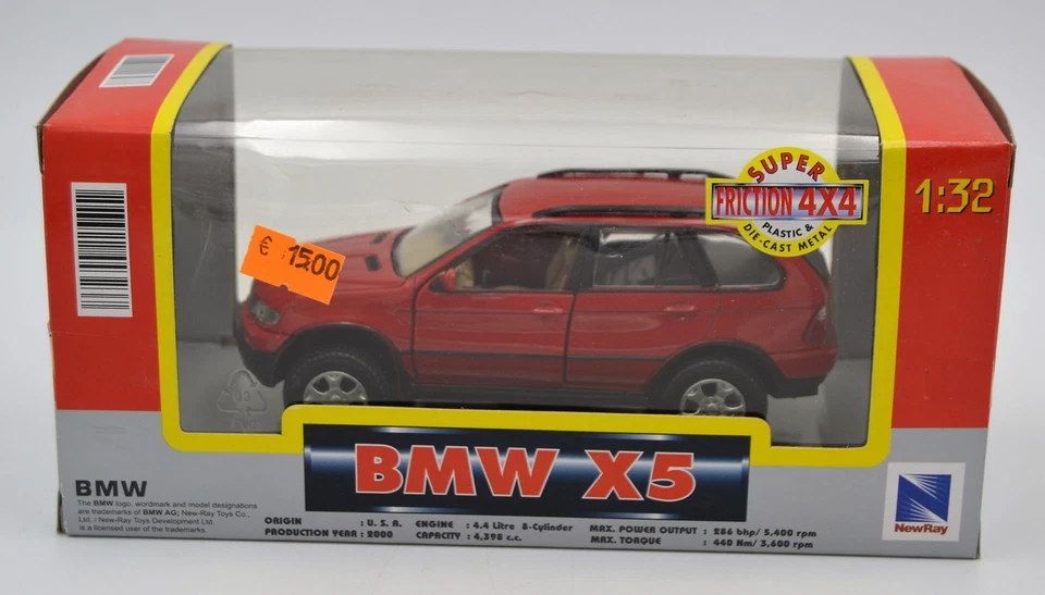 DIE CAST " BMW X5 FRICTION 4X4 " NEWRAY  SCALA 1/32 - Immagine 1 di 1