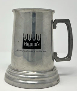 Hamm's Beer Pine Tree Aluminum Metal Mug Stein THERE'S A TIGER IN YOUR TANKARD! - Picture 1 of 7