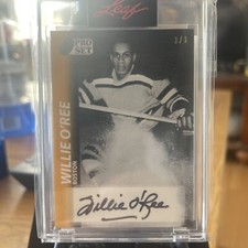 2020 Leaf Pro Set Memories 1992-93 Design Gold /3 Willie O'Ree #A92-WO1 Auto