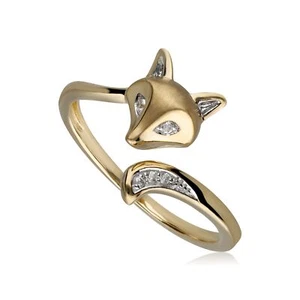 Anillo De Zorro De Zafiro Blanco Gardenia - Imagen 1 de 2