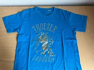 Uniqlo UT x Fist of The North Star Thouzer Blue T-shirt Size Medium Anime Manga - Picture 1 of 12