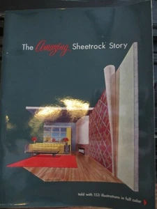 1949 US Gypsum Co. Story of Sheetrock Print Ad Book - 44 Page, 153 Color Pics - Picture 1 of 10