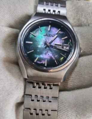 vtg Orient cA chrono Ace Mexican focus mop green dial 0429-25060  - image 1 of 4