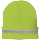Unisex Reflective Stripe Knitted Hats Beanies Luminous Outdoor Cycling Ski1876