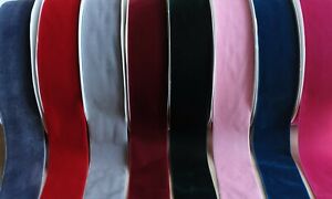 50mm Luxury Velvet Ribbon Premium Quality 12 Colour Choices