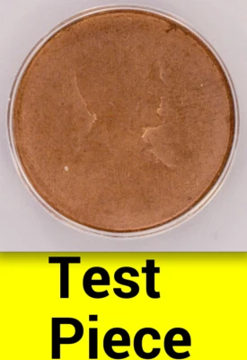 Pre-2009 ANACS MS60 Test Piece DRAMATIC Die Adjustment Strike Lincoln Cent RD 1C - Image 1 of 4