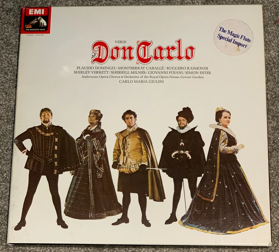 VERDI Don Carlo Giulini Caballe EMI HMV 165-02149/52 4 lp set FREE SHIP USA CAN - Image 1 of 3