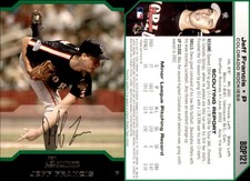 Jeff Francis 2004 Bowman Draft Picks & Prospects #BDP121 Card