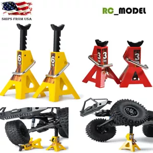 1/10 3/6 TON Metal Scale Jack Stands for 1:10 Axial SCX10 RC4wd D90 TRX4 RCTruck - Picture 1 of 17