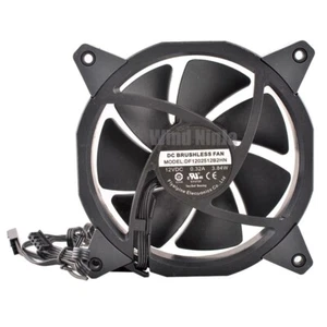 DF1202512B2HN 120mm 120x120x25mm DC12V RGB color light cooling fan for Trident X - Picture 1 of 8