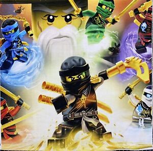 Stoff Panel-Bild, Jersey, Lego Ninjago, Kinderstoff, Ninjas, Helden