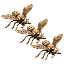 3PCS bee ornament Vintage Brass Bee Statue Brass Figurine Creative