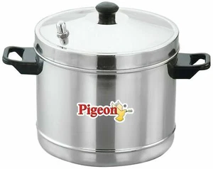 Stainless Steel Idli Cooker Idly Maker with 6 Plates 24 idlis Silver Heavy Guage - Picture 1 of 2