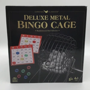 Cardinal Deluxe Metal Bingo Cage By Spin Master Bingo Balls B22 & B23 Missing - Picture 1 of 11