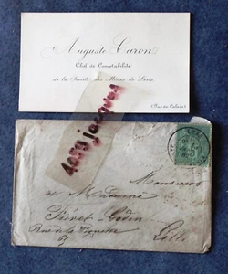 Auguste CARON MINES DE LENS / CDV 1882 - Bild 1 von 1