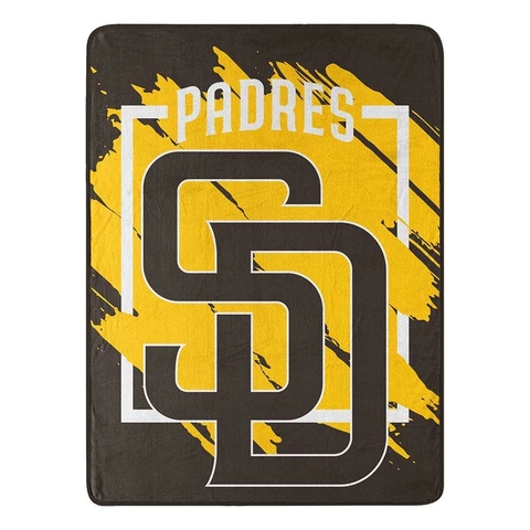 San Diego Padres Northwest 46x60  "Dimensional" Micro Raschel Throw Blanket Cover
