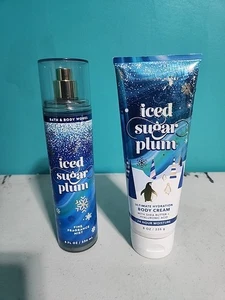 Bath & Body Works Kombination aus Eiszuckerpflaume Körpercreme und Nebel - Bild 1 von 2