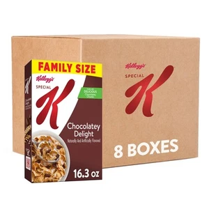 Kellogg's Breakfast Cereal, Fiber Cereal, Family Breakfast, Family Size, Choc... - Picture 1 of 9