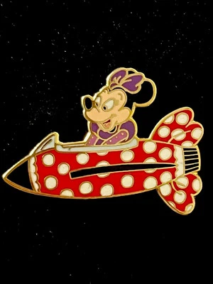 Prendedor Disney Shopping Minnie Mouse Avión Cohete LE 500 Raro 2007 Foto 1 de 4