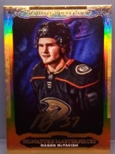 2021-22 Ultimate Signature Masterpieces Rookie Mason McTavish Autograph Ducks - Imagen 1 de 8