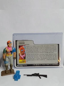 GI Joe Zandar v1 w/ file card original 1986 dreadnok 100% complete - excellent - Picture 1 of 7